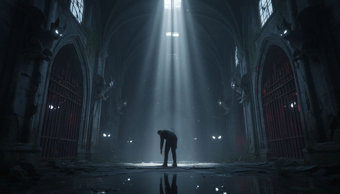 Ánh Nhìn Từ Hư Vô: Cặp Mắt Trắng Trong Căn Hầm Quên Lãng