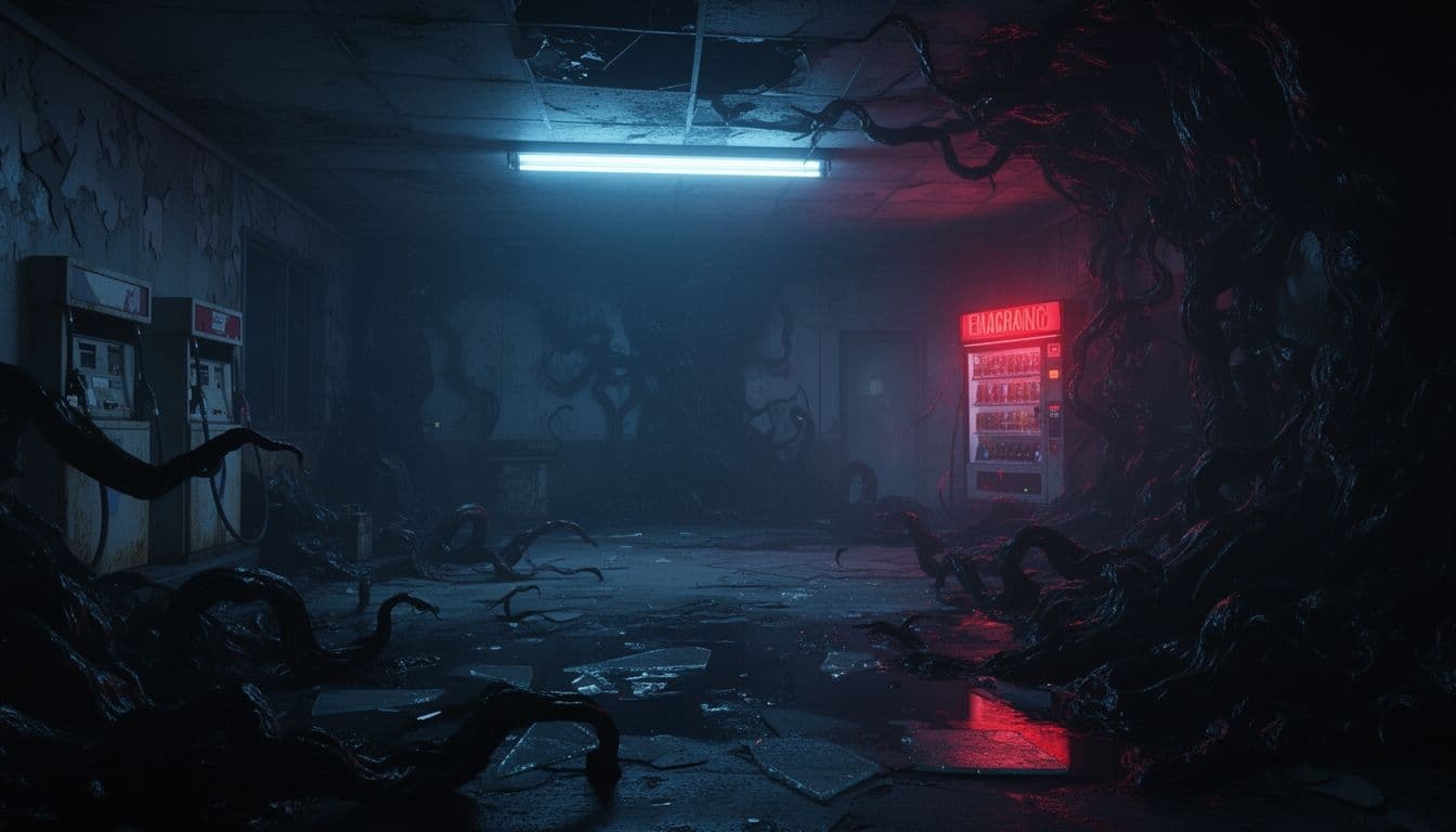 Khối Đen Ngọ Ngậy Trong Góc Tối: Ký ức Kinh Hoàng Tại Trạm Xăng Bỏ Hoang